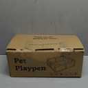 Puppy PlayPen 42  42 Inch, Dog Playpen with Gate for Puppies, Small and Medium Dogs, Pet PlayPen with Roof for Outdoors & Indoors, Tear Resistant Fabric, Safe and Sturdy Dog Fence.