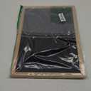 Core Home Felt Letter Board with Vintage Frame and Stand - Includes 128 Letters, Numbers, and Symbols - 11" x 14" - Black