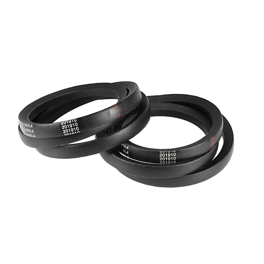 uxcell A965 V-Belts 965mm Inner Girth 13mm Top Width 8mm Thickness A-Section Rubber Drive Transmission Belt 2pcs