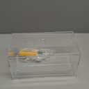 Bag Organizer Dispenser, Acrylic Garbage Bag Holder Dispenser, Bag Roll Dispenser for Wall Mount (Standard, Clear)