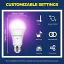 Lightinginside Smart Light Bulbs 100W Equiv., 1350LM 11W Smart Bulb Works with Alexa/Google Home/SmartLife, A19 E26 RGBCW Color Changing, No Hub Required, 2.4G WiFi Bluetooth Bulb, ETL Listed, 2PCS