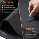 Grill Cover for Weber Performer Deluxe Charcoal, 22 Inch BBQ Covers, Premium Heavy Duty Waterproof Accessories for Weber 7152 Performer Charcoal Grills with Handles