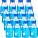 Chuarry 16 Pieces Media Storage Bottles Borosilicate Storage Glass Bottle Scientific Round Graduated Media Bottle with Blue Gl45 Screw Cap for Lab Water Reagent Liquids (500 Ml)