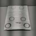 VOSAREA 2pcs Curtain Blackout semi Sheer Drapes Linen Drapes Linen Valance Sheer Panels Mesh White Window Gauze