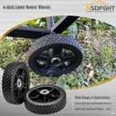 (2-pack) 8-Inch Lawn Mower Wheels Fits Most Standard push Lawn Mowers With Inner And Outer Bearings - Includes Bolts, Nuts (Also available in 6~14-inch wheels)