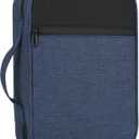 Bible Cover with Durable Handle, Carrying Book Case Church Bag Bible, Protective with Zippered Pocket, Bible Study Accessories Supplies, Book Protector for Book Lovers, BlueBlack