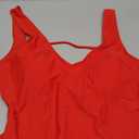 Foxiny Sexy Backless Cheeky High Cut Leg Thong V Neck One Piece Swimsuit Large