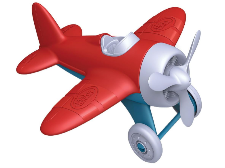 Green Toys Airplane Small Red/Blue Toy For Kids