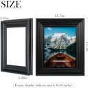 8x10 Picture Frame, Table Top or Wall Mount, Black, 1 Pack