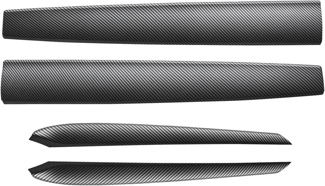 KKTR-CAR Dashboard Cover and Front Door Cover Compatible with Tesla Model 3 2021-2023 Model y 2020-2024 (Model y Matte Carbon)