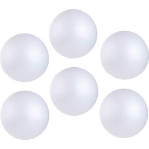CCINEE 6PCS 6 Inch White Foam Balls Polystyrene Craft Balls Foam Balls for Art, Craft, Household, School Projects and Christmas Easter Party Decorations Supply