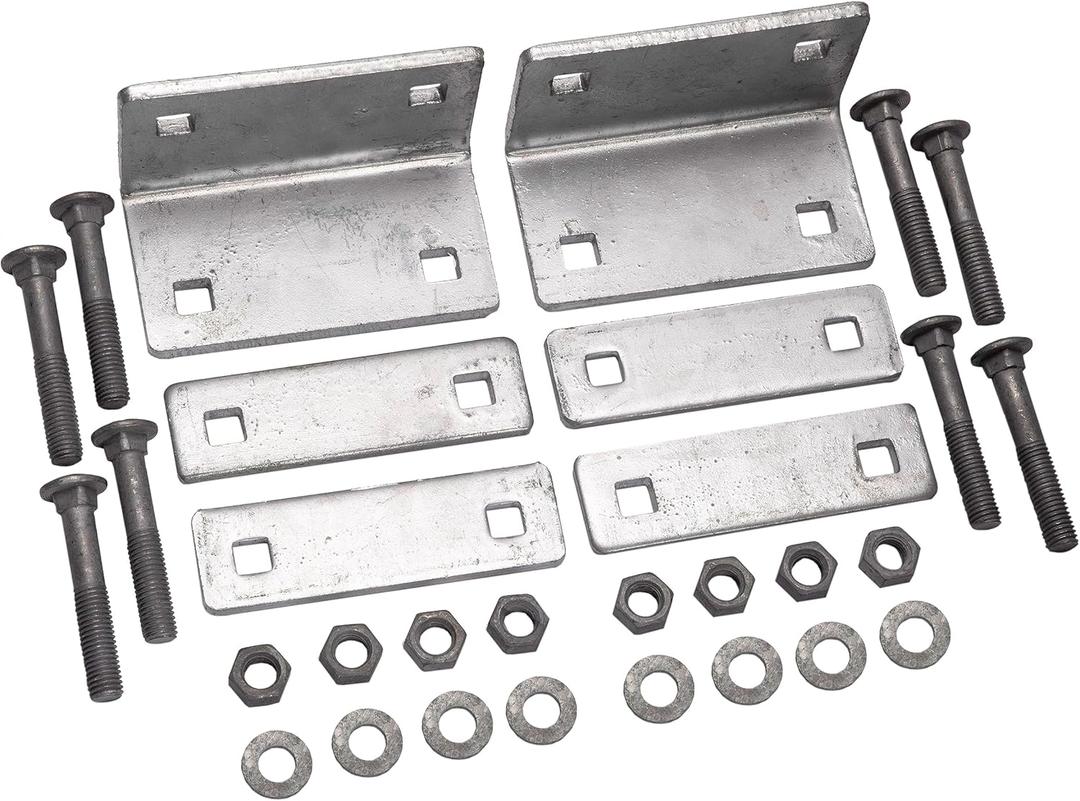 Extreme Max 3006.6838 Galvanized Dock Inside Corner Bracket Kit - Pack of 2
