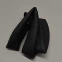 Ouzorp Car Steering Wheel Cover, Microfiber Leather Steering Wheel Covers with Anti-Slip Lining, Universal 14.5-15 inchs Black