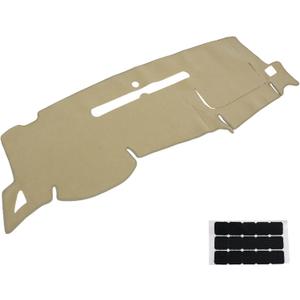 Dashboard Dash Cover Pretector Mat Carpet Beige Tan Fit for Chevy Chevrolet Silverado 1500 LT/WT 2500 HD 3500 HD GMC Sierra 2007 2008 2009 2010 2011 2012 2013