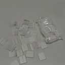 Yalikop 80 Pcs Clear Acrylic Place Cards Blank Wedding Name Plate Handwritten Name Tag for Wedding DIY Table Setting Banquet Reception Birthday Party,3.5 x 2 Inches