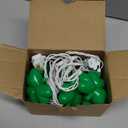 St Patricks Day Decorations Shamrock String Lights, 8.5FT Green Lucky Clover String Lights Waterproof with 10 Green LED Lights for Indoor Outdoor St. Patrick's Day Party Decorations, White Wire