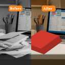 25pcs Red Folders with Two-Pockets Fit Letter Size Paper,Paper File Designed for Office,Home and Classroom Use