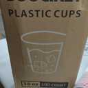100 Pcs Patriotic Plastic Cups, 16 oz Red White and Blue Cups, Disposable Plastic Party Cups for Independence Day, 4th of July Party Supplies (EXP 08/26/26)