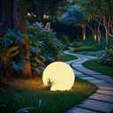 shumi Solar Ball Light-12inch LED Outdoor Table Lamp,16 RGB Colors and Dimmable Globe Light with Remote,Decor for Patio, Garden, Yard, Beach, Pathway, Nursery