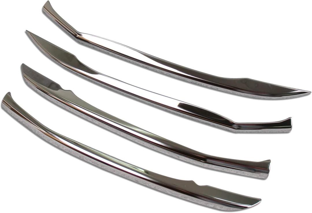 Beautost Fit for Toyota VENZA 2021 2022 2023 2024 Front+Rear Bumper Corner Protection Cover Trims Stainless Steel