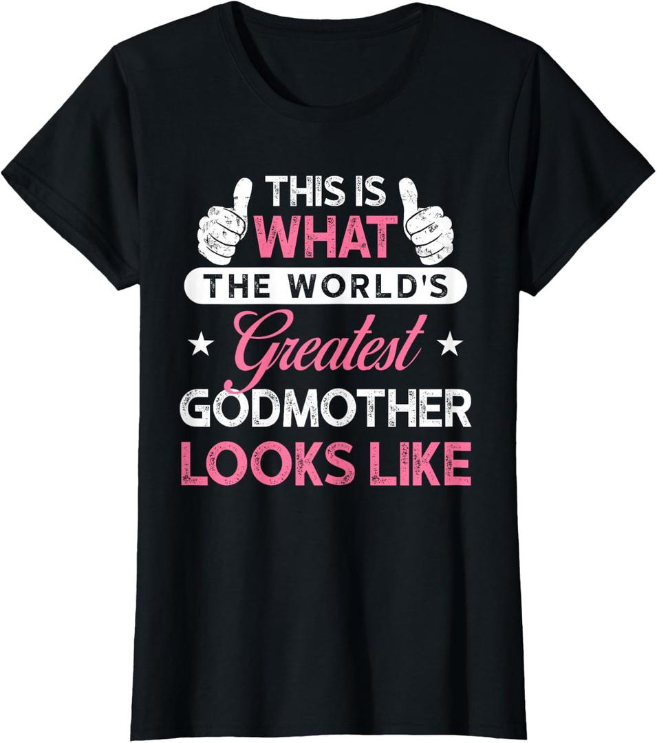 Godmother Design: World's Greatest Godmother T-Shirt,XS