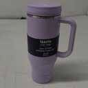 Takeya 40 oz Stainless Steel Tumbler with Lid and Two Straws, Premium Quality, Double Wall Insulated, With Handle, Keep Drinks Cold for Up to 24 Hours, Vivacity Purple