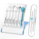 Replacement Heads for Waterpik, Replacement Picks for Water Pik Water Flosser (8 Tips Combo + Storage Case + Travel Case)