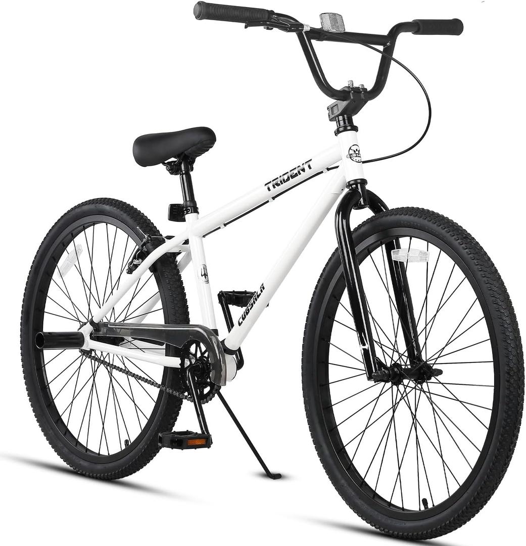cubsala 20 24 26 Inch BMX Race Bike Trident Bicycles Beginner-Level to Advanced Riders with 2 Pegs, Multiple Colors