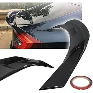 Rear Spoiler Compatible with Honda Civic Trunk Spoiler Wing Glossy Black HIGHKICK Duckbill Trunk Spoiler Wing 2022 2023 2024 2025