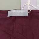 MANGOPOP Women's Cross Wrap Ruched Plunge Sexy Deep V Neck Slim Fit Long Sleeve Fleece Lined T Shirt Tunic Tops Tee (S, Burgundy)