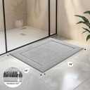anllugs Bathroom Rugs, Non-Slip Bath Rugs, 24" x 36", Light Grey
Extra Soft, Super Absorbent, Machine Washable, Quick Dry, Bath Mats for Shower and Bathtub, TPR Backing, Runner Rugs