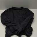 Women's Oversized Sweaters Crew Neck Long Sleeve Jumper Fuzzy Knit Pullover Tops (Black, XS)