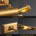 housondmy 18 inch Picture Lights for Wall Hardwired Brass Picture Light