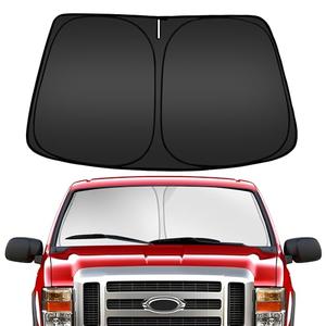 ARISMOTOR Windshield Sun Shade for Ford Super Duty F250 F350 F450 F550 2017-2025 2026, Custom Fit Foldable Front Window Sunshade Sun Visor Protector, Block UV Rays Keep Your Car Cooler