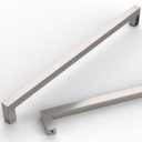 10 Pack 11-1/5''(288mm) Brushed Nickel Cabinet Pulls Stainless Steel Cabinet Handles Satin Nickel Drawer Pulls Square Cabinet Hardware for Cupboard