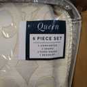 Waterford Valetta Queen Comforter Set, Ivory, 6PC