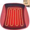 10L0L Heated Golf Cart Seat Covers with Non-Slip - Heating Seat Pad for Yamaha EZGO Club Cart with Fast Heat Three-Speed Heating Temperature Adjustment and Automatic Shut-Off Red