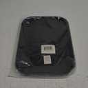 New Star Foodservice 24852 Restaurant Grade Non-Slip Tray, Plastic, Rubber Lined, Rectangular, 10-Inch x 14-Inch, Black