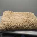 Fluffy Shaggy Area Rugs for Bedroom, Soft Non-Slip Plush Carpet Feet Floor Mats Rectangular Cozy Rug for Nursery Room Living Room Khaki, 4.6 ft x 6.6 ft