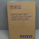 TOTO SoftClose Slow Close Elongated Toilet Seat and Lid, Cotton White - SS124#01