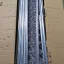 YITAHOME Outdoor Dog Enclosure with Metal Dog Gate, 7.5'x7.5' Dog Kennel Outside with Roof, Dog Fence Outdoor for Yard (silver)