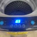 COMFEE' Portable Washing Machine, 0.9 cu.ft Compact Washer With LED Display, 5 Wash Cycles, 2 Built-in Rollers, Space Saving Full-Automatic Washer (Gray)