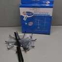 QWORK 2-Tier Rotating Metal Jewelry Display Stand  2 Pack Adjustable Height Organizer for Necklace, Earrings & Key Rings