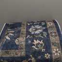 Wonnitar Vintage Floral Rugs for Living Room, Washable 8x10 Area Rugs, Low Pile Non Shedding Stain Resistant Rugs for Bedroom Dining Room Home Office Department,(Blue,8x10)