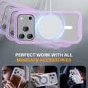 Magnetic for iPhone 17 Pro Max Case with Built-in Sensitive Screen Protector, Full-Body Dual Front& Back Protective Phone Case[Compatible with MagSafe] DropProof 17 ProMax Cover 6.9", Purple