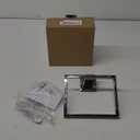 TQKAG Polished Towel Ring Bathroom Hand Towel Holder Stainless Steel Square Towel Hangers Wall Mounted