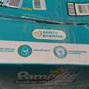 Pampers Baby-Dry Extra Protection Diapers – Size 7, Super Pack (120 Count), Hypoallergenic & Leakproof Disposable Baby Diapers (Sesame Street Designs)