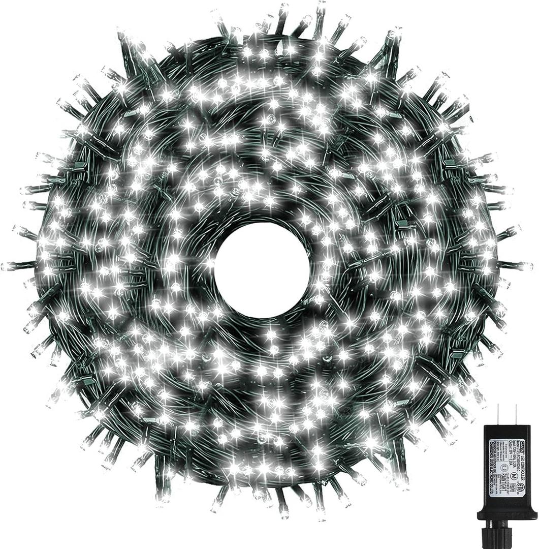 Bright Christmas Lights Outdoor 800 LED Christmas String Lights, 272ft 8 Modes Timer Fairy Twinkle Tree Lights for Home, Party, Holiday, Indoor Xmas Decorations Cool White