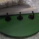 Key and Mail Holder for Wall Decorative, Wooden Boho Key Hanger with Shelf, Unique Two-Tone Circular Design Entryway Key Rack - Brown & Green