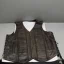 Milwaukee Leather MLM3540 Mens Distressed Leather 10 Pocket Vest Brown (X-Large)